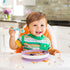Munchkin Stay Put Suction Plates for Baby and Toddler, 3 Divided Sections , Pink/Purple...