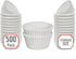 Mr Miracle Standard Size Baking Cups - Premium Quality, White, Grease-Proof, Oven & Microwave Safe Cupcake Liners - 500 Pack Paper Baking Cups for...