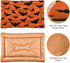 Happy Halloween Dog Bed Mat for Small Dog Puppy Cat Kitten, Halloween Bats Pattern Ultra Soft Pet Bed Mattress for Crate with Anti-Slip Washable, ...