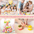 R HORSE 42 Pack Silicone Molds Cupcake Multi Flower-Shaped Baking Cups Multi Color Cupcake Liners Nonstick Muffin Baking Mould Reusable Muffin Cup...