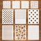 Dots Stencils, 10 Pcs Mixed Media Assorted Size Polka Dot Stencils Repeating Reusable Cluttered Circle Stencils for Painting on Wood Furniture Pil...