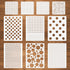Dots Stencils, 10 Pcs Mixed Media Assorted Size Polka Dot Stencils Repeating Reusable Cluttered Circle Stencils for Painting on Wood Furniture Pil...