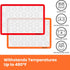 HOTPOP 2-Pack Silicone Baking Sheet Set - No-Stick Cookie Sheets for Baking with Outlined Silicone Mats for Macarons, Pastries, Buns, Bread - 16.5...