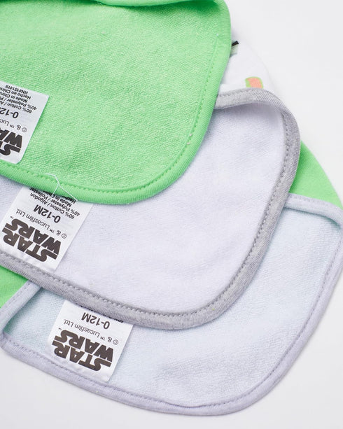 STAR WARS Baby Boys Baby Yoda Bandana Bibs 3 Pack Set for Feeding, Teething, and Drooling (Green/White/Grey, 0-12 Months)...