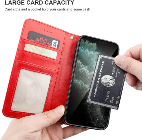 Bocasal for iPhone 11 Wallet Case with Card Holder PU Leather Magnetic Detachable Kickstand Shockproof Wrist Strap Removable Flip Cover for iPhone...