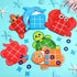 12 Pack Under The Sea Tic Tac Toe Strategic Board Game Party Favors Ocean Themed Party Games Sea Animals Turtle Fish Dolphin Birthday Favors for S...