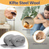 Steel Wool for Mice Control - 1 Pack, 3.2"x12ft Wool, Gap Filler for Home & Garage, DIY Bundle with Gloves & Scissors...