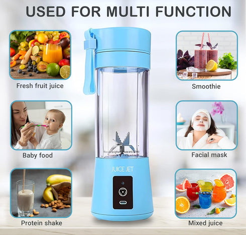 Portable Blender, Mixer, USB Rechargeble, Personal Blender, Handheld Blender, Travel, Gym, Home, Outdoor, Office (Blue)...