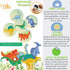 Potty Training Seat Magic Sticker | Dinosaur Potty Training Toilet Color Changing Sticker | 5 Pack Toilet Targets with Free Potty e Book | Use wit...