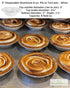Safca KitchenDance Disposable Aluminum Foil Tart Pan with Lid - 5" Aluminum Foil Individual Pie Pans, Mini Pie Pans, Pot Pie Tins, Baking Pan Perf...