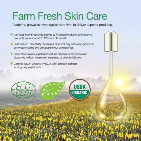 Aloderma Hydrating Sheet Face Masks with 87% Organic Aloe Vera - 5 pack Moisturizing Facial Masks with Hyaluronic Acid & Bergamot Oil for Nourishe...