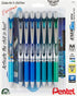 EnerGel RTX Retractable Liquid Gel Pen, Chill Expressions Pack, 0.7mm, Metal Tip, Medium Line,Assorted Ink, Pack of 8 Pens (BL77XCHIBP8M)...