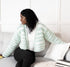 Lion Brand Yarn Cover Story Chainette, Blanket Yarn, Mint, 1 Pack......