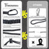 TRSMIMA Safety Tether Lanyard Tool - 2 pack Fall Protection Retractable Lanyard with Single Aluminum Screw Lock Carabiner Metal Buckle Adjustable ...