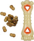 Nylabone Power Chew Souper Bone Pop-in Treat Toy with Treat Refills, Treat Dispensing Toys for Dogs, Durable Treat Pouch, Chicken Flavor, Medium/W...