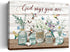 Bathroom Decor Wall Art Farmhouse Botanical Flowers Country Pictures Wall Decor God Says You Are Rustic Floral Canvas Prints Painting Modern Home ...