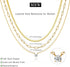 MBW Gold Layered Set Necklaces for Women, Dainty 14K Gold Plated Layered CZ Pendant Necklaces Simple Gold Herringbone Snake Choker Cuban Link Pape...