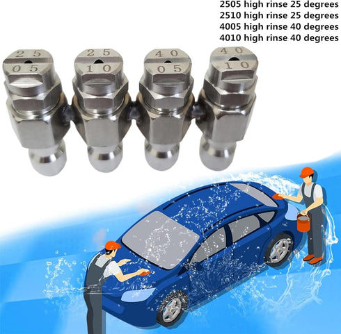 Pressure Washer Nozzle,Jrod Washing Tip Holder for 4 GPM Pressure Washer,J Rod 4 Way Soft Wash Nozzle 1/4" Quick Connect 25° 40° (j rod)...