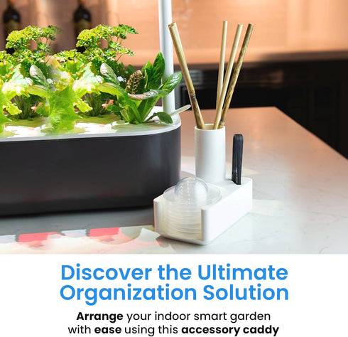 Solutions Smart Garden Click and Grow Storage Caddy, Stylish 3D Printed Plant Caddy For Plant Pods Storage, A Great Addition for Your Hydroponic H...