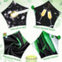 Green Silver Black Happy Birthday Banner Decorations - Champagne Glass Balloons Photo Booth Background for Men Women Party Supplies 73 x 44 Inch...