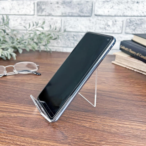Plymor Clear Acrylic Cell Phone Display Stand / Easel, 2" W x 3.5" D x 2.75" H (6 Pack)...