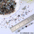 700pcs Glass Beads Jewelry Making Kit Assorted Crystal Round DIY Beads with Ocean Beads and Seed Beads for Bracelets Necklaces Earrings Making (Gr...