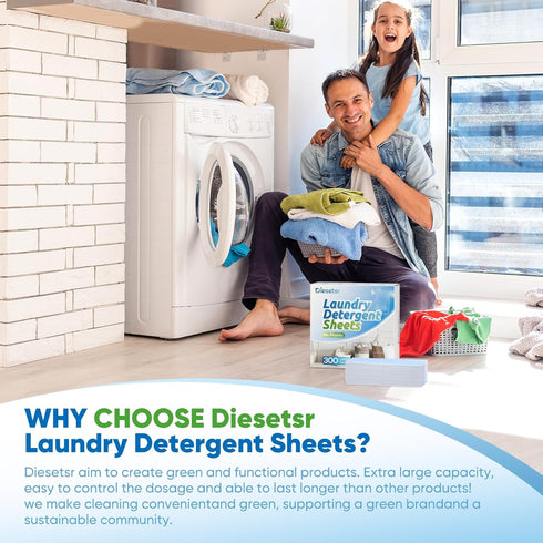 Laundry Detergent Sheets 300 Loads Laundry Sheets Detergent,Travel Laundry Detergent Sheet,Laundry Sheets ECO-friendly Plastic-Free,Clothes Washin...
