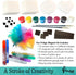 Pinwheel Crafts Magnetic Mini Tile Art Kit - DIY Kids Arts and Crafts Painting Kit - Decorate Cute Refrigerator or School Locker Magnets, Mini Art...