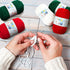 LIHAO 3 Skeins Yarn for Knitting Christmas Themed Yarn for DIY Xmas Crochet Crafts - 100% Acrylic, 50g......