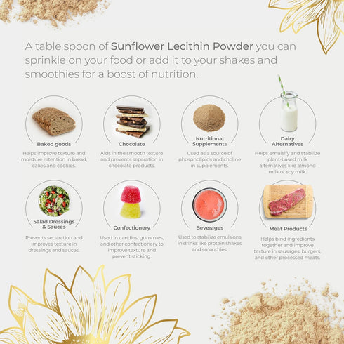 Pure Sunflower Lecithin Powder...
