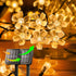 Solar Flower String Lights,2PACK 50 LED Solar Fairy Light Outdoor Waterproof,Cherry Blossoms String Lights for Fence Patio Yard Christmas Tree,Law...