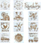 12 Pcs Farmhouse Sign Stencils, Farm Reusable Stencils, Large Farm Stencils Theme Painting, Farmhouse Stencils for Painting on Wood, Sunflower Ste...