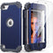 IDweel for iPod Touch 7th Generation Case with 2 Screen Protectors, Hybrid 3 in 1 Shockproof Slim Heavy Duty Hard PC Cover Soft Silicone Bumper Fu...