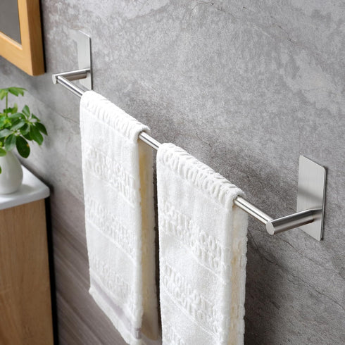 Taozun Towel Bar - 24 Inch Self Adhesive Towel Holder, Hand Towel Rack Stick on Wall, SUS 304 Stainless Steel Bathroom Hardware Accessory...