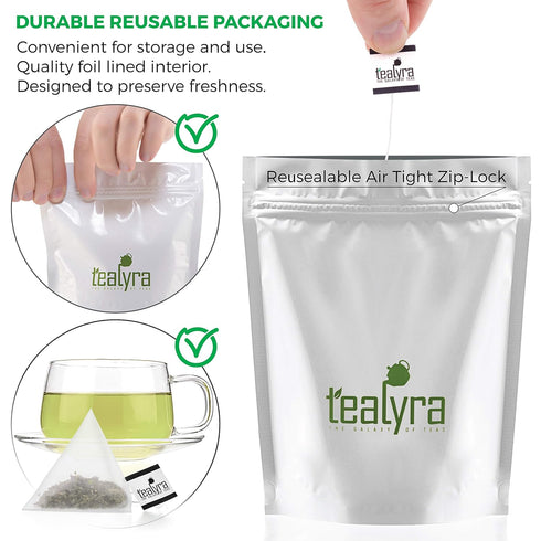 Tealyra - Lullaby - 25 Bags - Nettle - Hemp Leaves - Peppermint - Calming and Relaxing Herbal Loose Leaf Tea - Caffeine-Free - 25 Sachets...