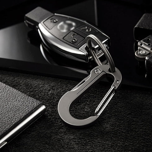 Titanium Carabiner Clip,Multifunctional Keychain with keyring,Backpack Accessory,Cool Gadget for Daily Use....