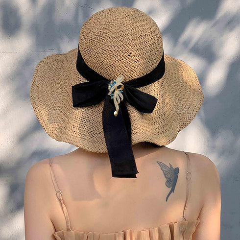 Ribbon Knot Brooches for Women - 2Pcs Premium Crystals Rhinestones Brooches with Silver Tone - Great for Wife,Sisters,Friends,Daily Wear or Dating...