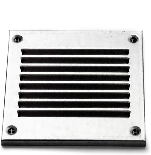 Vent Systems 4'' x 4'' Inch Galvanized Air Vent Cover Metal Air Return Grill with Built in Pest Guard Screen HVAC Vent Cover for Home Improvement ...