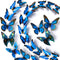 LiveGallery 72 PCS Removable 3D DIY Beautiful Butterfly Wall Decals Blue Butterflies Art Decor Wall Stickers Murals for Kids Baby Boy Girls Bedroo...
