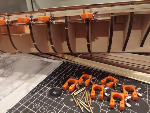 Hull Clamp Set For Model Ship Building (White)...