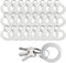 25PCS Clear Wrist Keychain – Transparent Spring Spiral Wrist Coil Key Chain for Woman Girl Key Holder Clear Color Spiral Keychain Bracelet Soft Pl...
