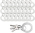 25PCS Clear Wrist Keychain – Transparent Spring Spiral Wrist Coil Key Chain for Woman Girl Key Holder Clear Color Spiral Keychain Bracelet Soft Pl...