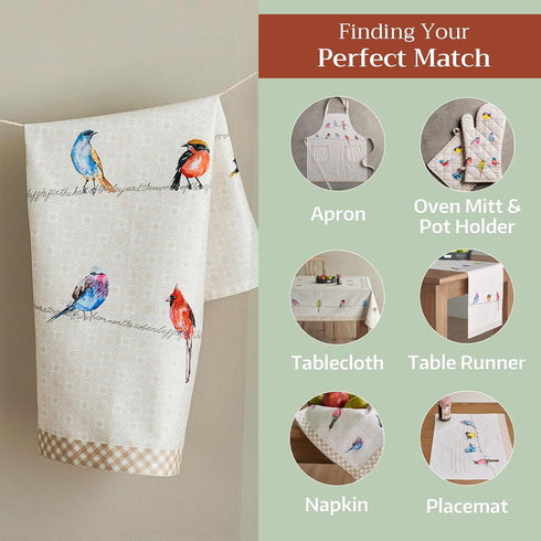 Maison d' Hermine Kitchen Towels Set of 2 100% Cotton 27.50" x 20" Reusable Cloth Tea Dish Towels Absorbent with Hanging Loop for Kitchen, Dining,...