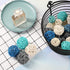 72 Pcs Wicker Rattan Decorative Balls Centerpiece Bowls Fillers Balls for Spring Summer Craft, Wedding Party, Potpourri Decor, 4 Sizes(Dark Blue, ...