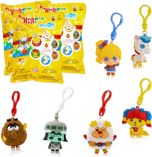 The Loyal Subjects Rainbow Brite Mystery Blind Bag 2.5-inch Cheebee Keychain Figure 3-Pack - Receive 3 Mystery Blind Bag Cheebee Keychain/Backpack...