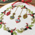 4 pcs of Christmas Embroidery kit with Patterns and Instructions, DIY Adult Cross Stitch Kits, Including 4 Plastic Embroidery Rings, 1 Pair of Sci...