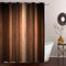 Gibelle Brown Striped Shower Curtain, Orange Copper and Pale Peach Abstract Fall Cool Glass Texture Vintage Ombre Design Bathroom Curtain Waterpro...