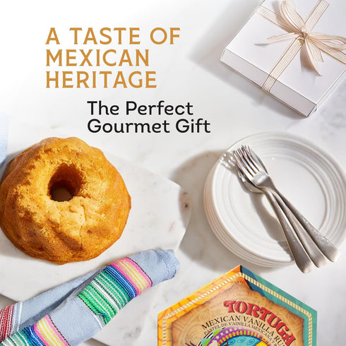 TORTUGA Caribbean Mexican Vanilla Rum Cake - 4 oz Caribbean Rum Cake - The Perfect Premium Gourmet Gift for Stocking Stuffers, Gift Baskets, and C...