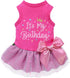 Fitwarm It's My Birthday Dog Dress, Dog Birthday Dress with Bowknot, Dog Clothes for Small Dog Girl, Funny Dog Clothes, Pet Cat Outfit, Pink, Larg...