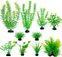 Artificial Aquarium Plants Plastic, Fake Plants for Aquarium Fish Tank, Realistic Plant 10PCS...